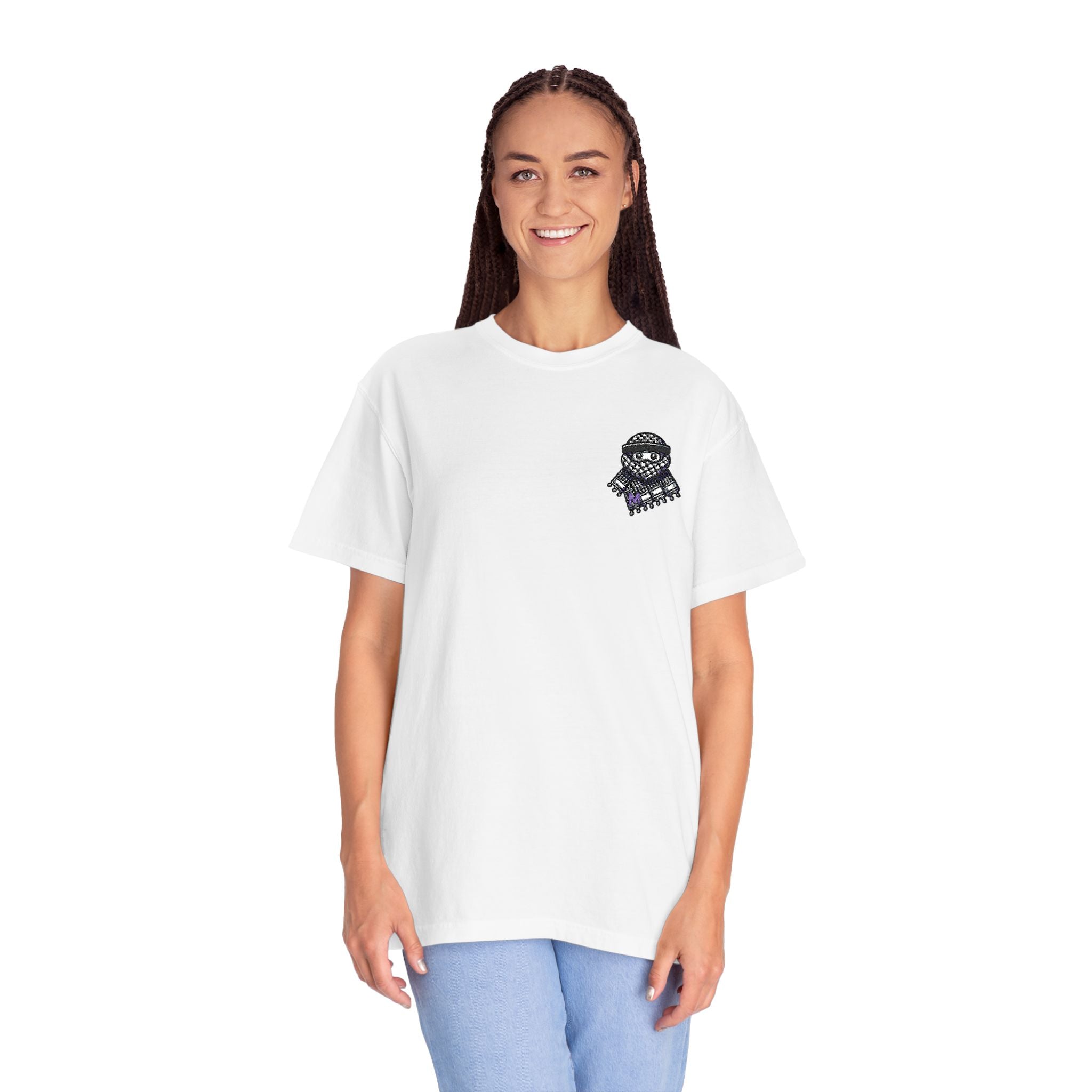 Embroidered Keffiyeh Buddy Comfort Colors® Tee — 6 Colors, S–4XL