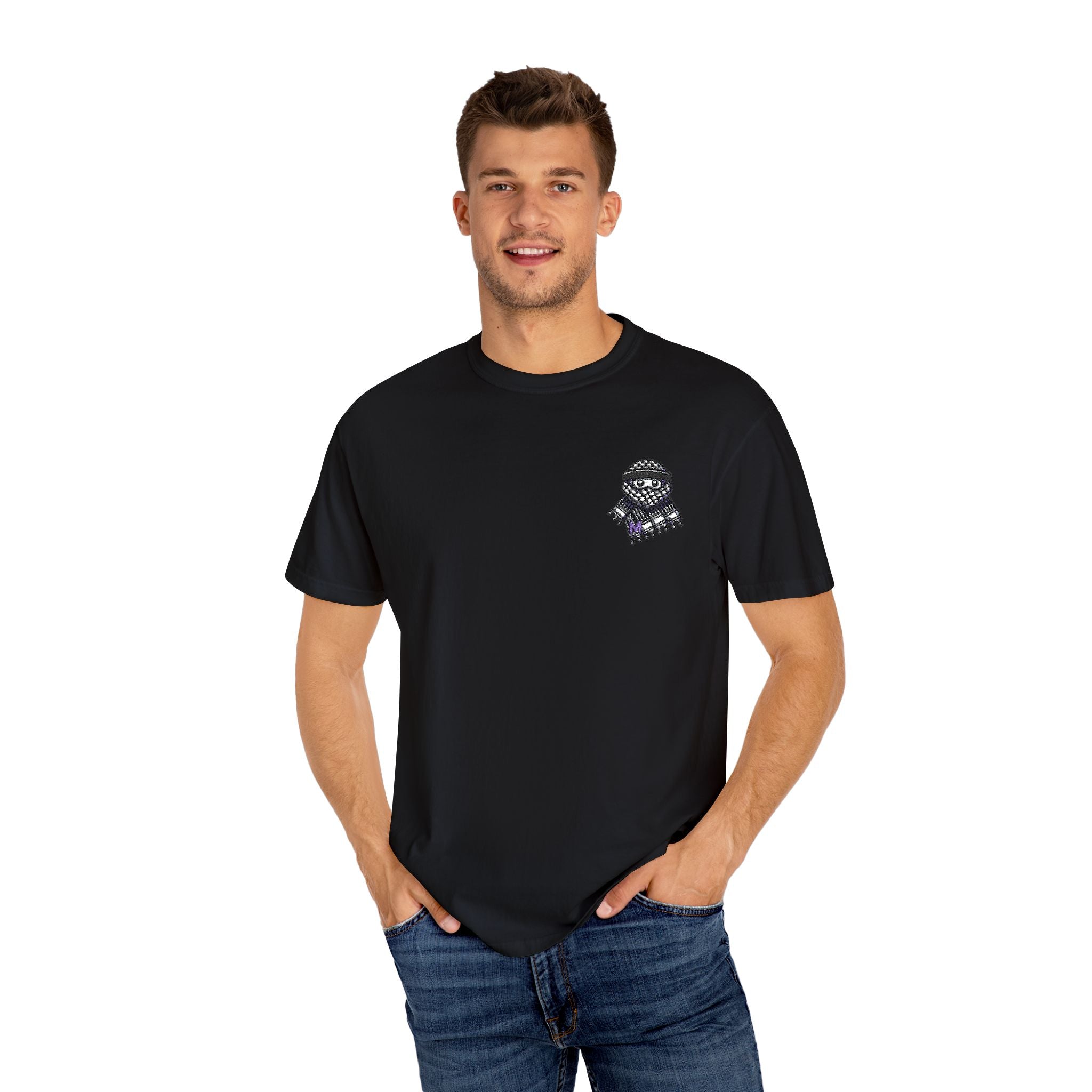 Embroidered Keffiyeh Buddy Comfort Colors® Tee — 6 Colors, S–4XL