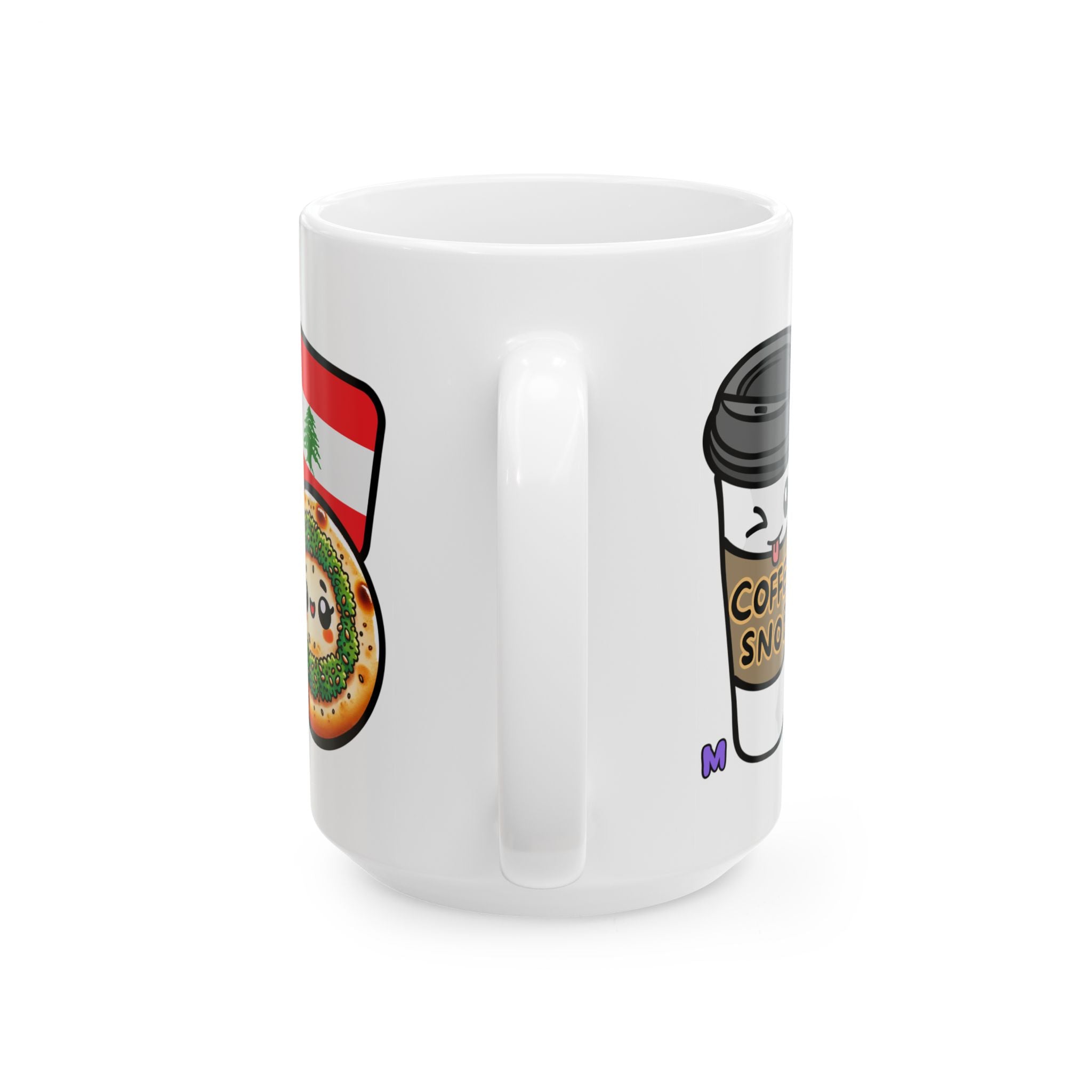 MELGARPAPER - Custom Lebanese Coffee Vibes Ceramic Mug - Coffee Drinkware, Fun Kitchen Decor, Perfect for Birthday Celebrations