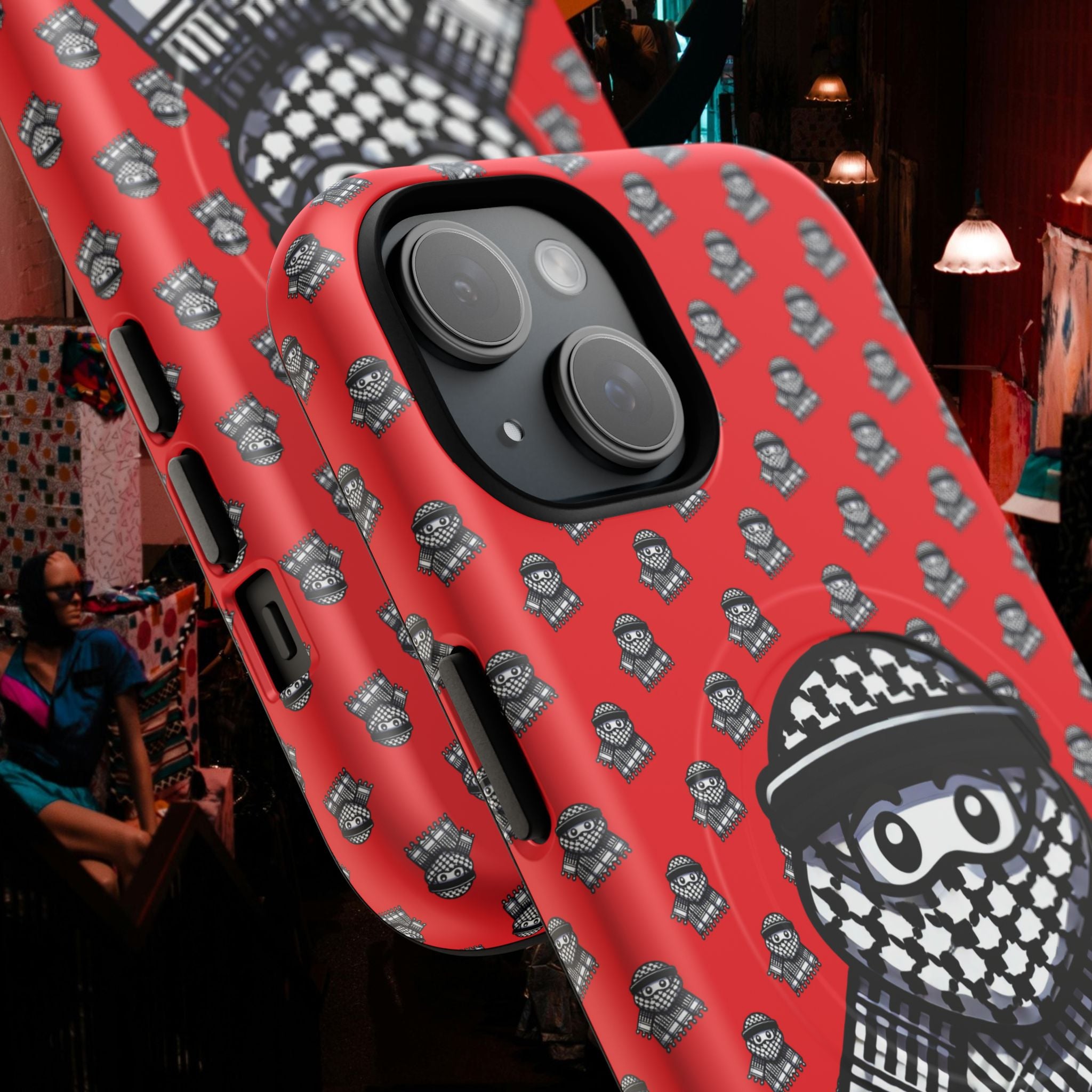 Keffiyeh Design MagSafe® Phone Case – Dual Layer Protection with Cultural Style