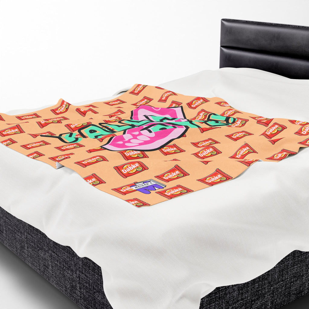 Lebanese Plush Blanket with Dabke Snack Bar Design