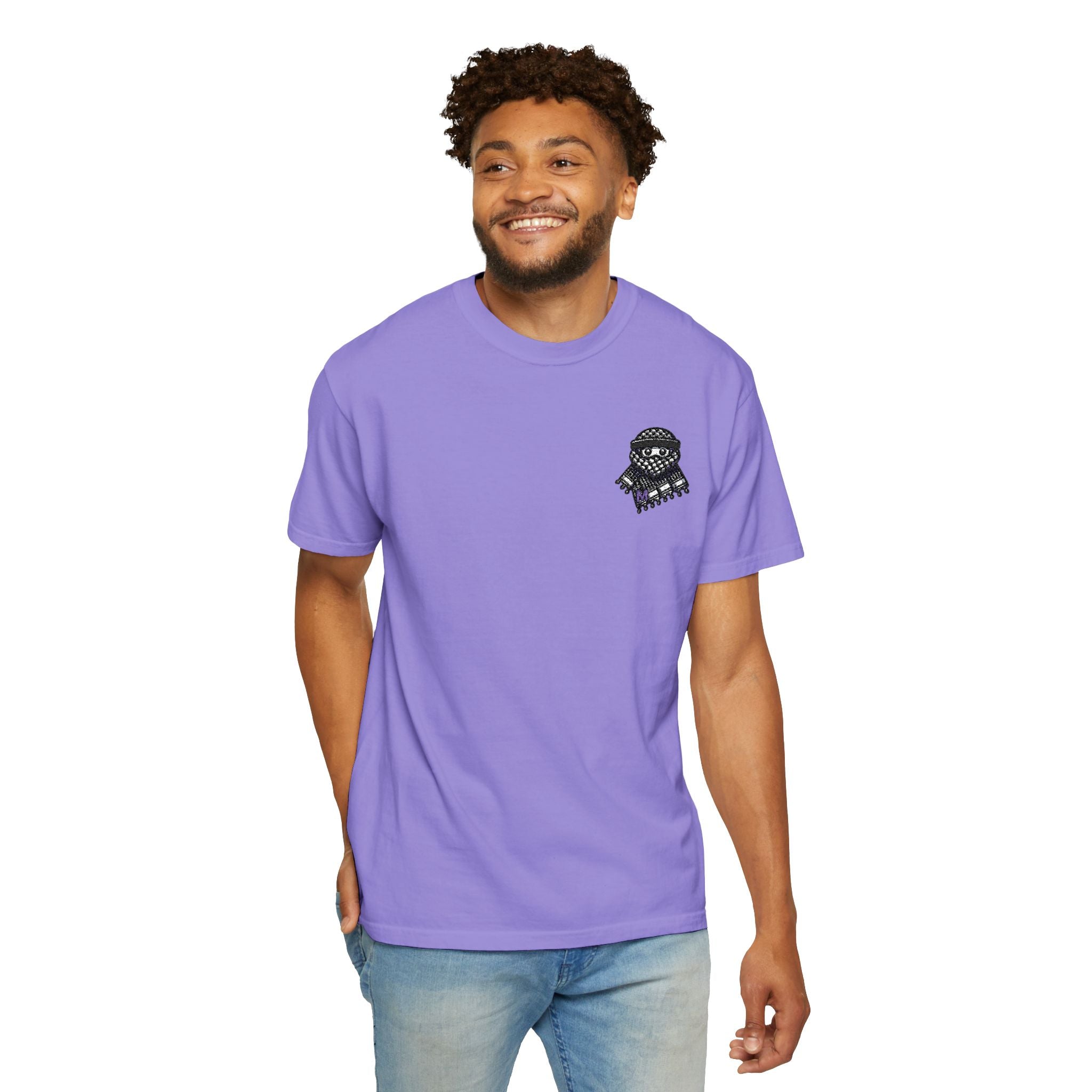 Embroidered Keffiyeh Buddy Comfort Colors® Tee — 6 Colors, S–4XL