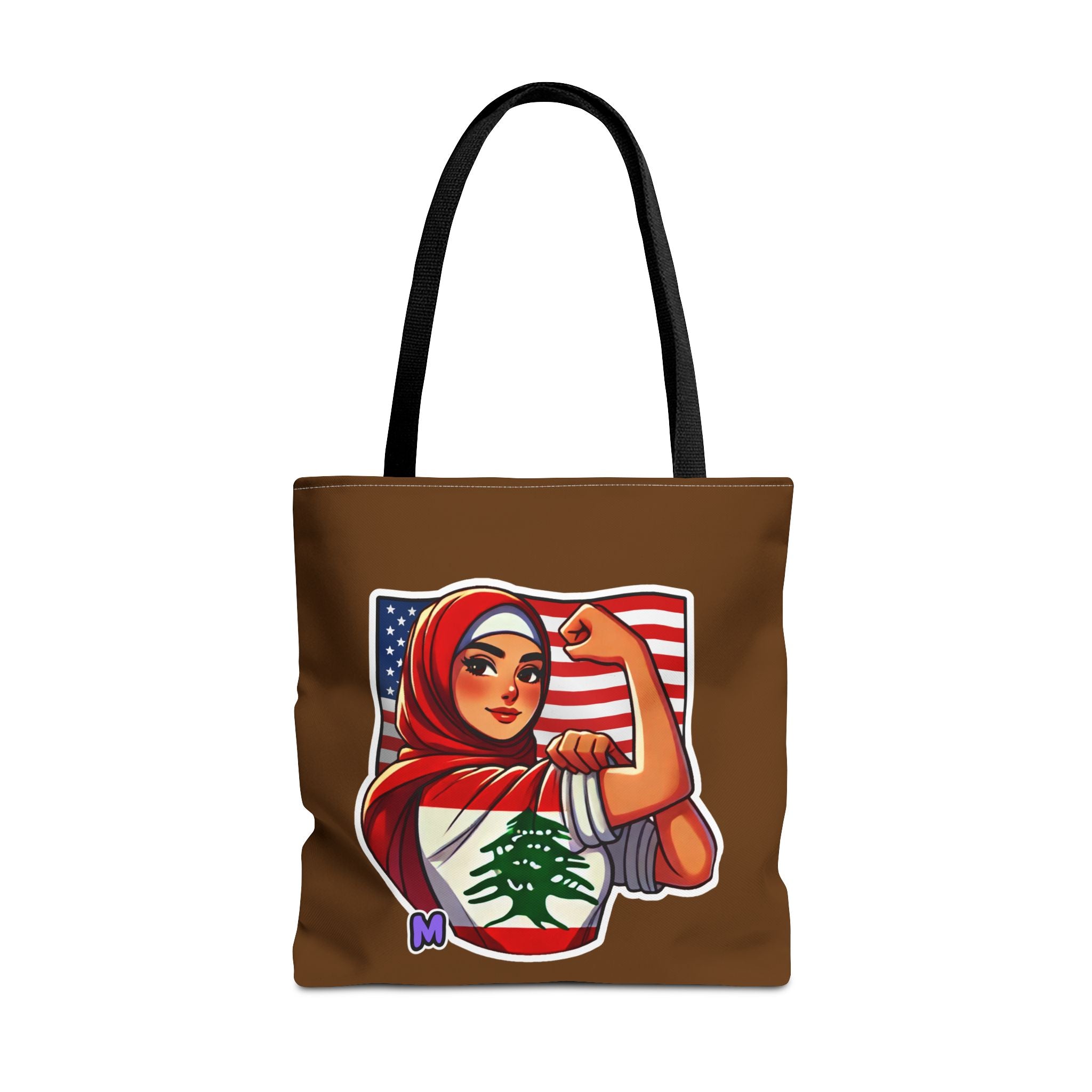 Large Strength & Unity Tote Bag – Lebanese Pride Design | Re-usable Shopping Bag Tote