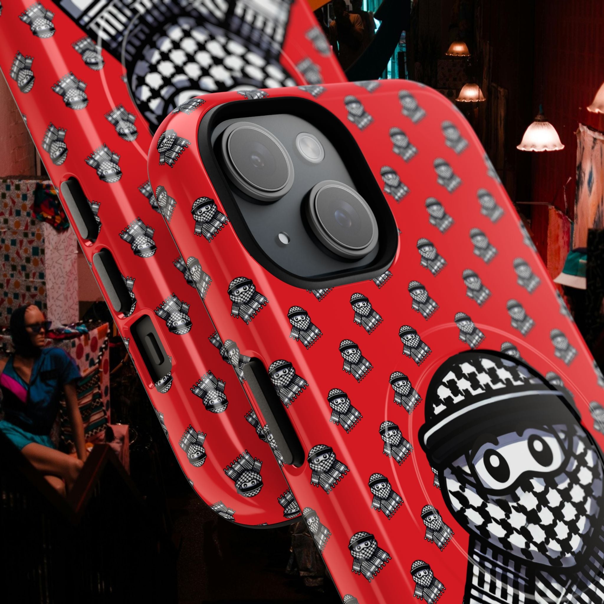 Keffiyeh Design MagSafe® Phone Case – Dual Layer Protection with Cultural Style