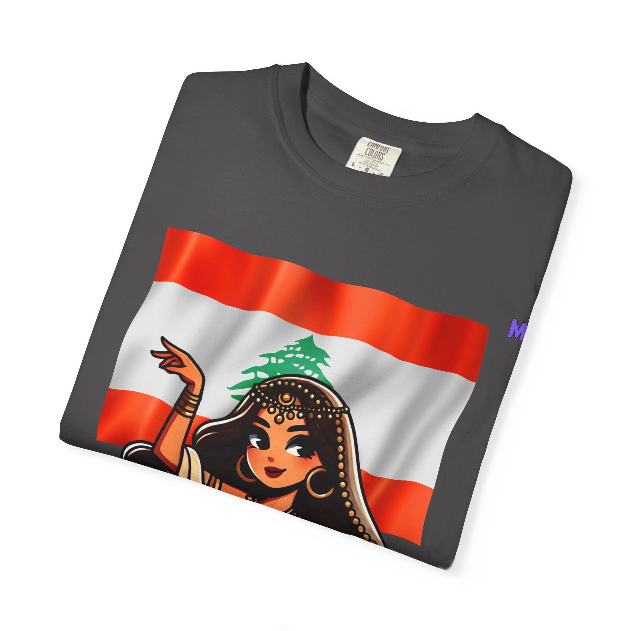 Lebanese Pride “Cedar Goddess” Unisex T-Shirt — White, Black, Military Green (S–4XL)