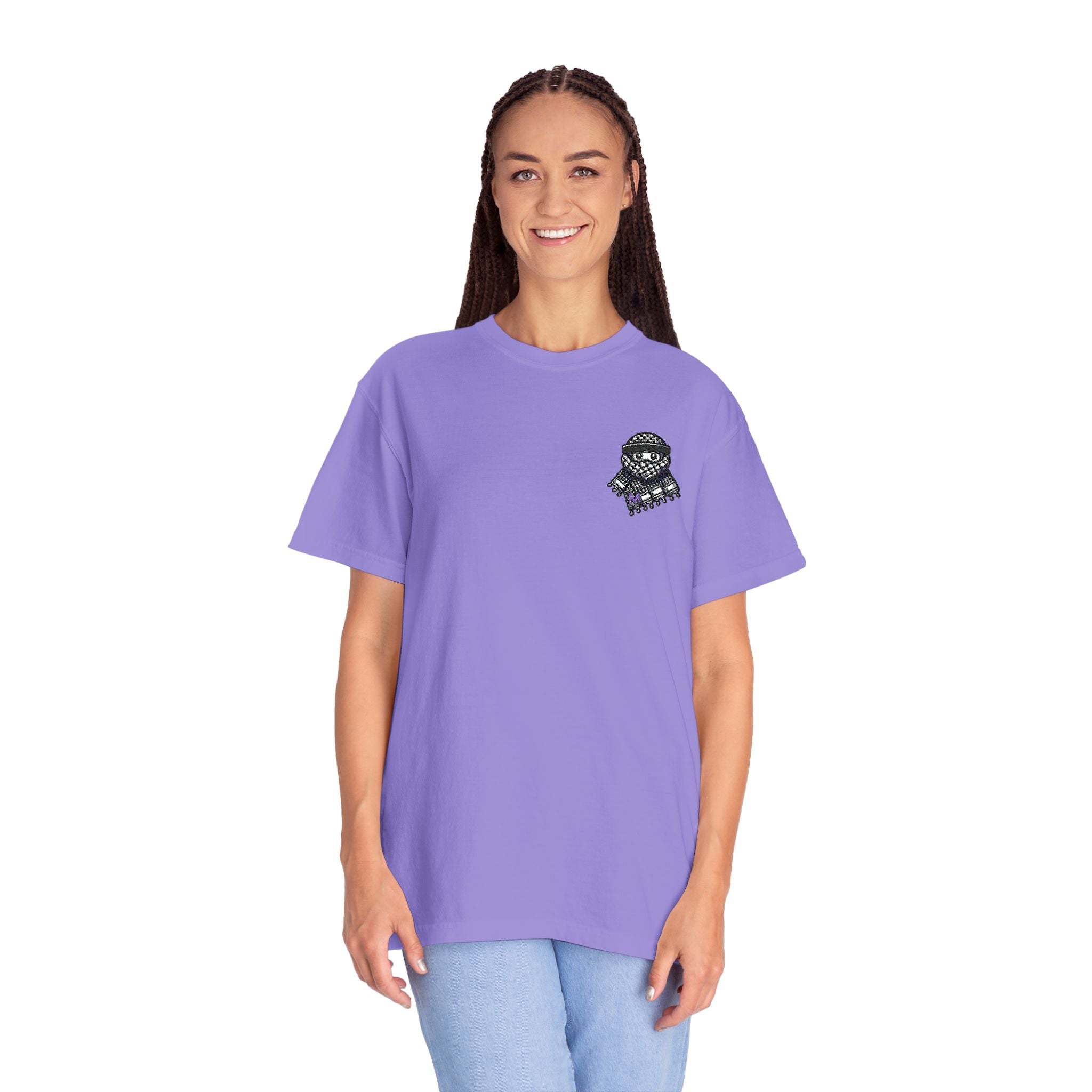 Embroidered Keffiyeh Buddy Comfort Colors® Tee — 6 Colors, S–4XL