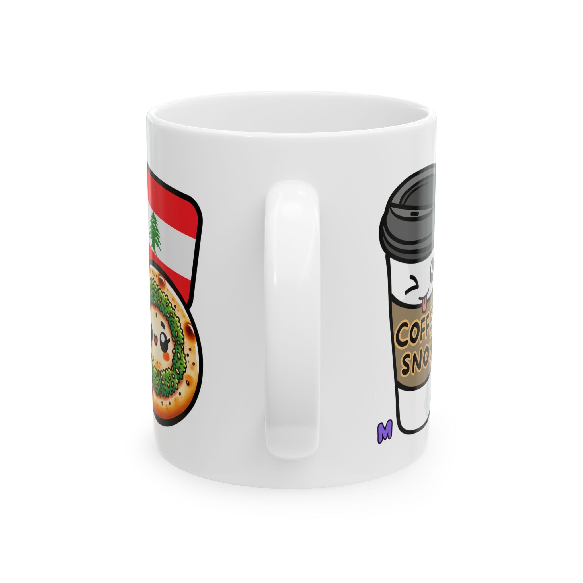 MELGARPAPER - Custom Lebanese Coffee Vibes Ceramic Mug - Coffee Drinkware, Fun Kitchen Decor, Perfect for Birthday Celebrations