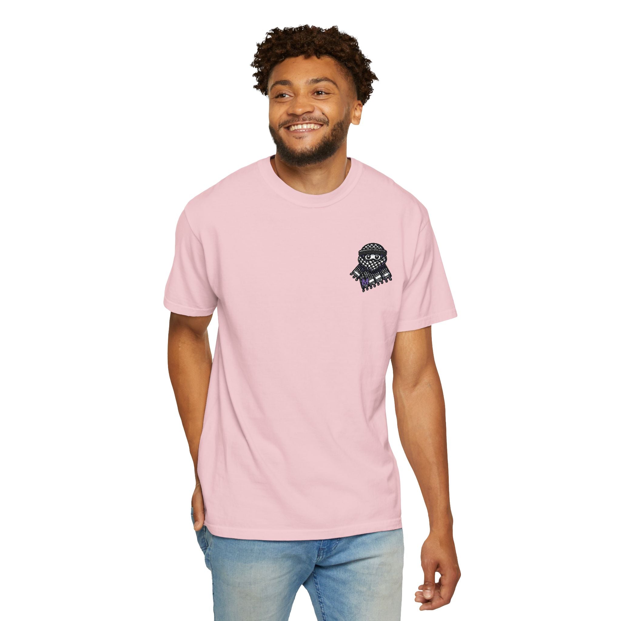Embroidered Keffiyeh Buddy Comfort Colors® Tee — 6 Colors, S–4XL