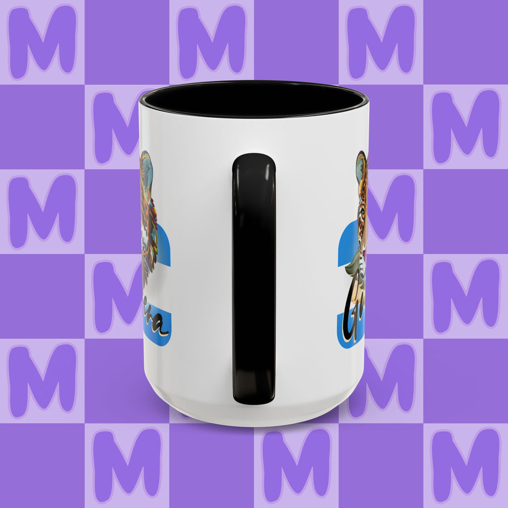 Melgar's Paper Gallery Personalized Honduras Guerrera Mug - Custom Name Coffee Cup with Powerful Jaguar Art - Inspirational Gift for Strong Latina Women & Warriors