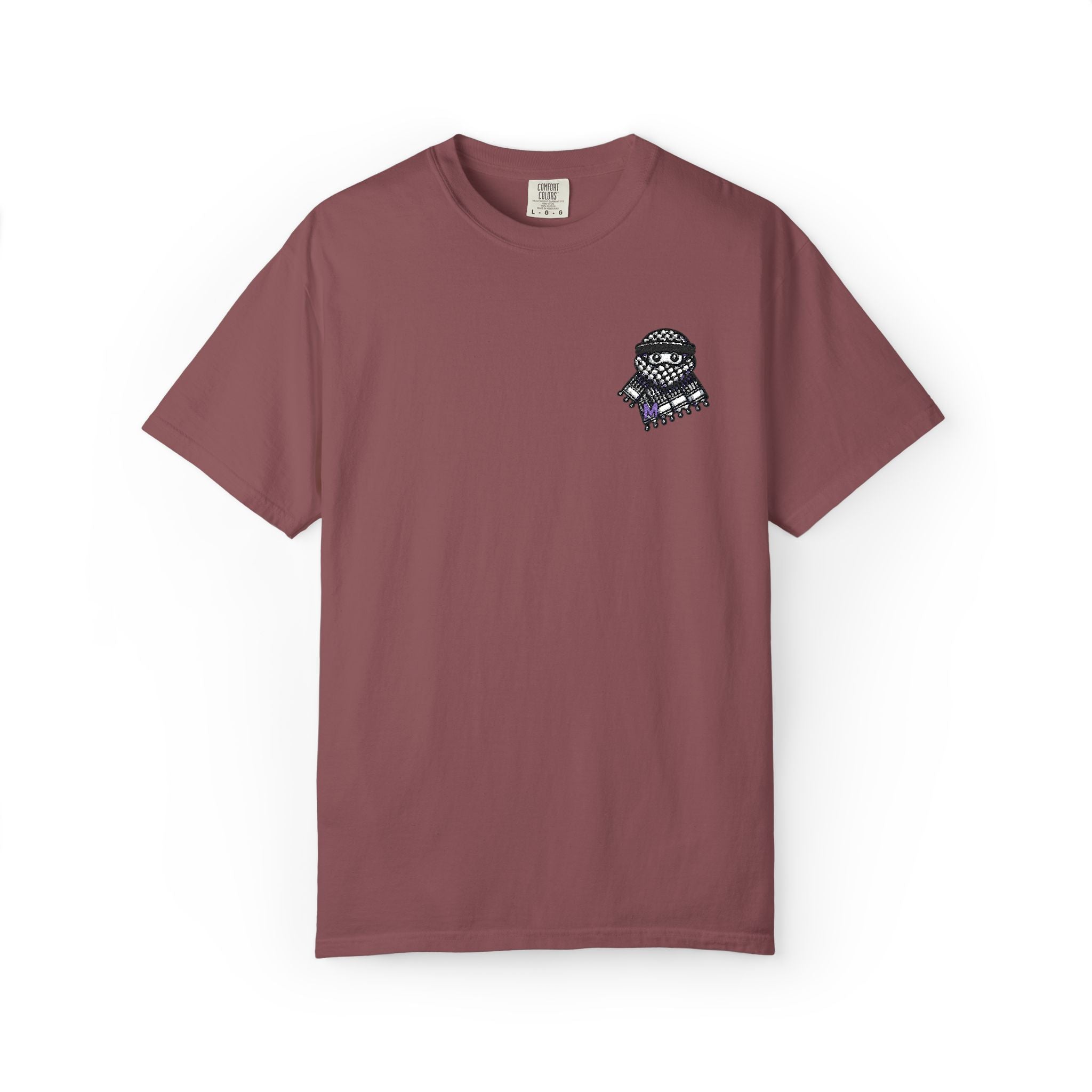 Embroidered Keffiyeh Buddy Comfort Colors® Tee — 6 Colors, S–4XL