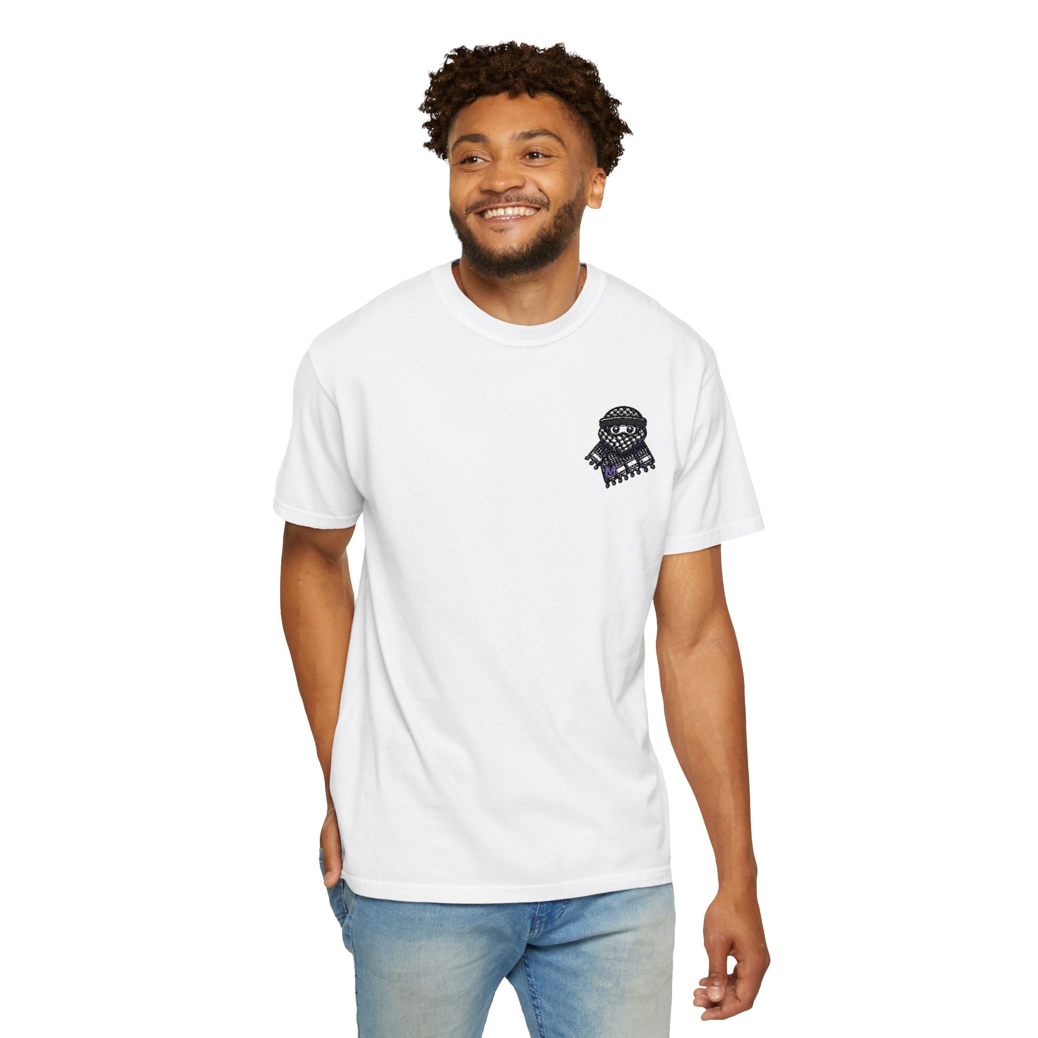 Embroidered Keffiyeh Buddy Comfort Colors® Tee — 6 Colors, S–4XL