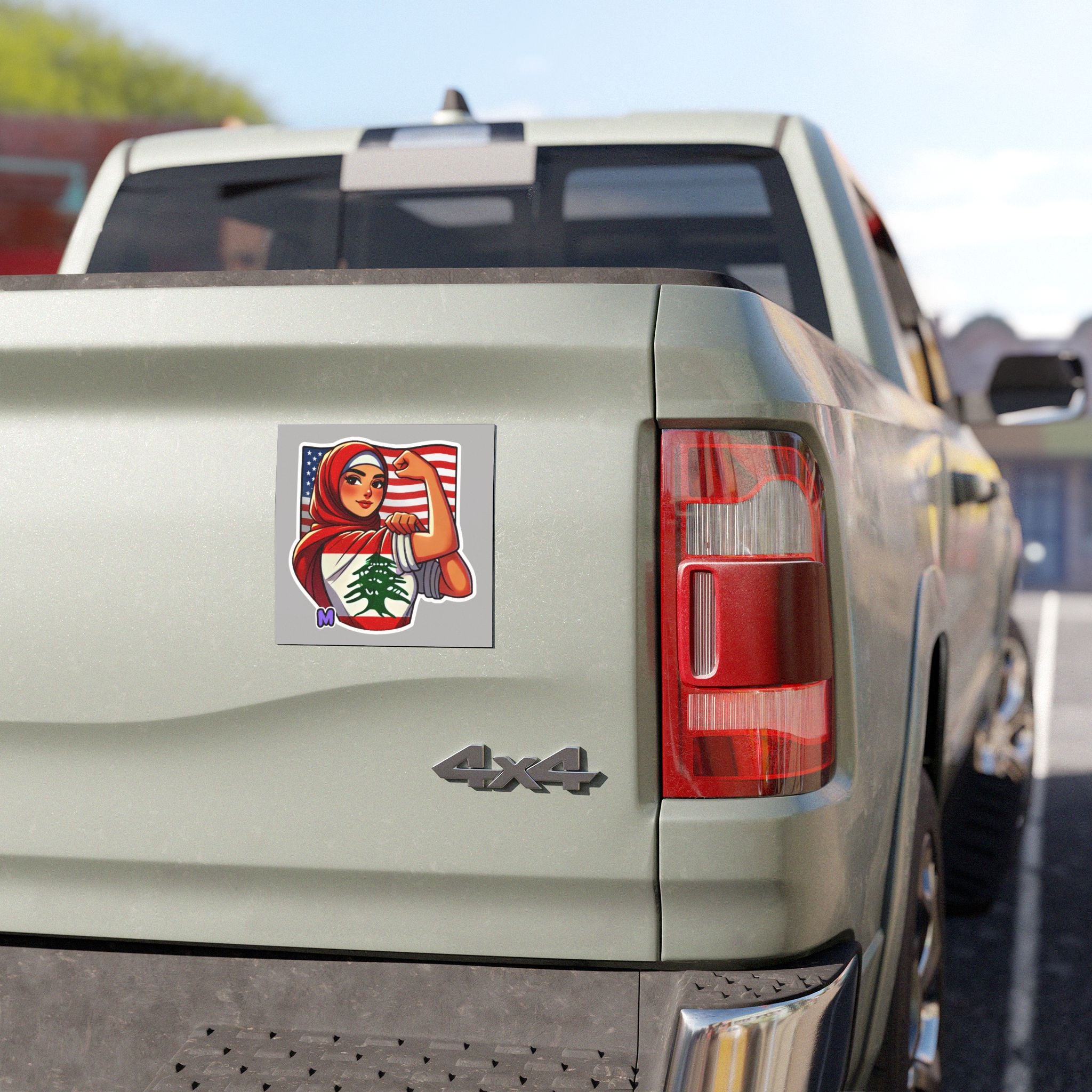 Lebanese-American Strong Car Magnet – Exclusive from Melgar's Paper Gallery