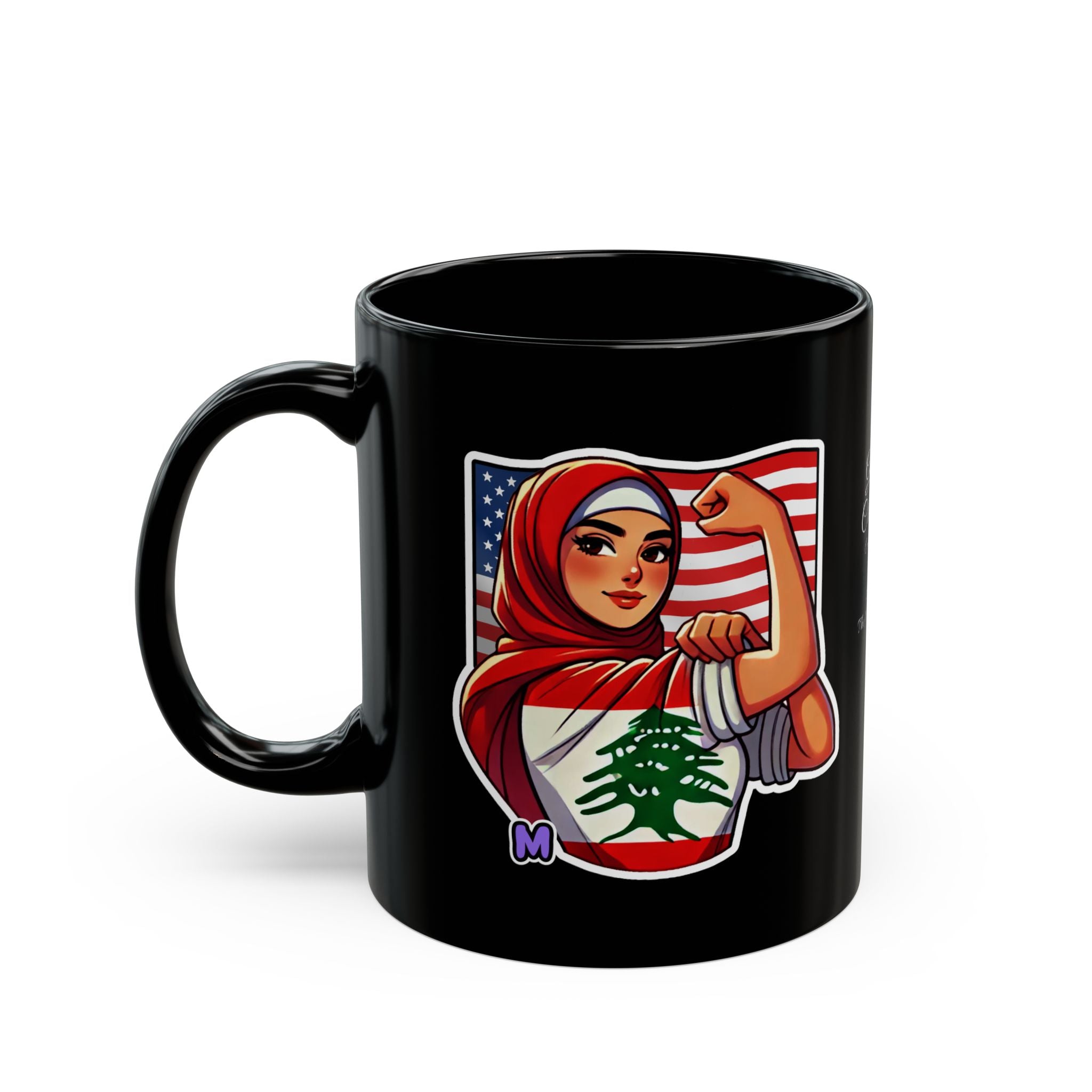 Lebanese-American Strong Mug – Exclusive Design by Melgar's Paper Gallery (11oz, 15oz)