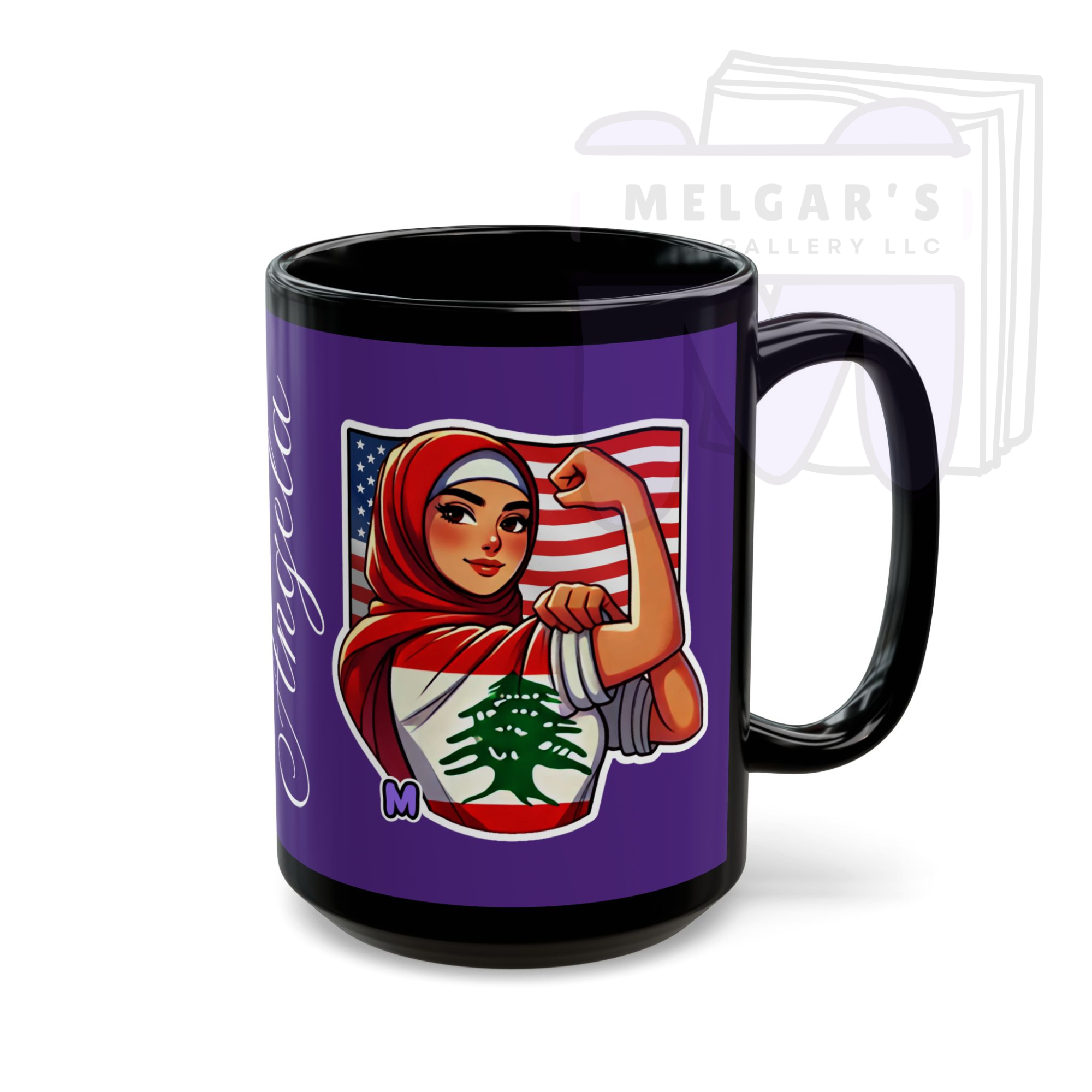 Lebanese-American Strong Mug – Exclusive Design by Melgar's Paper Gallery (11oz, 15oz)