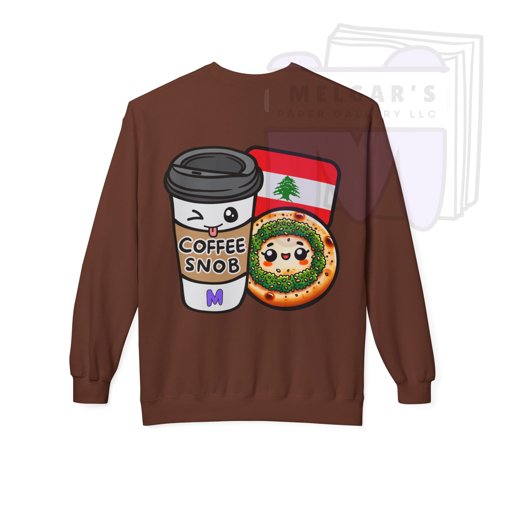 The Lebanese Coffee Snob & Man'oushe Cultural Sweatshirt