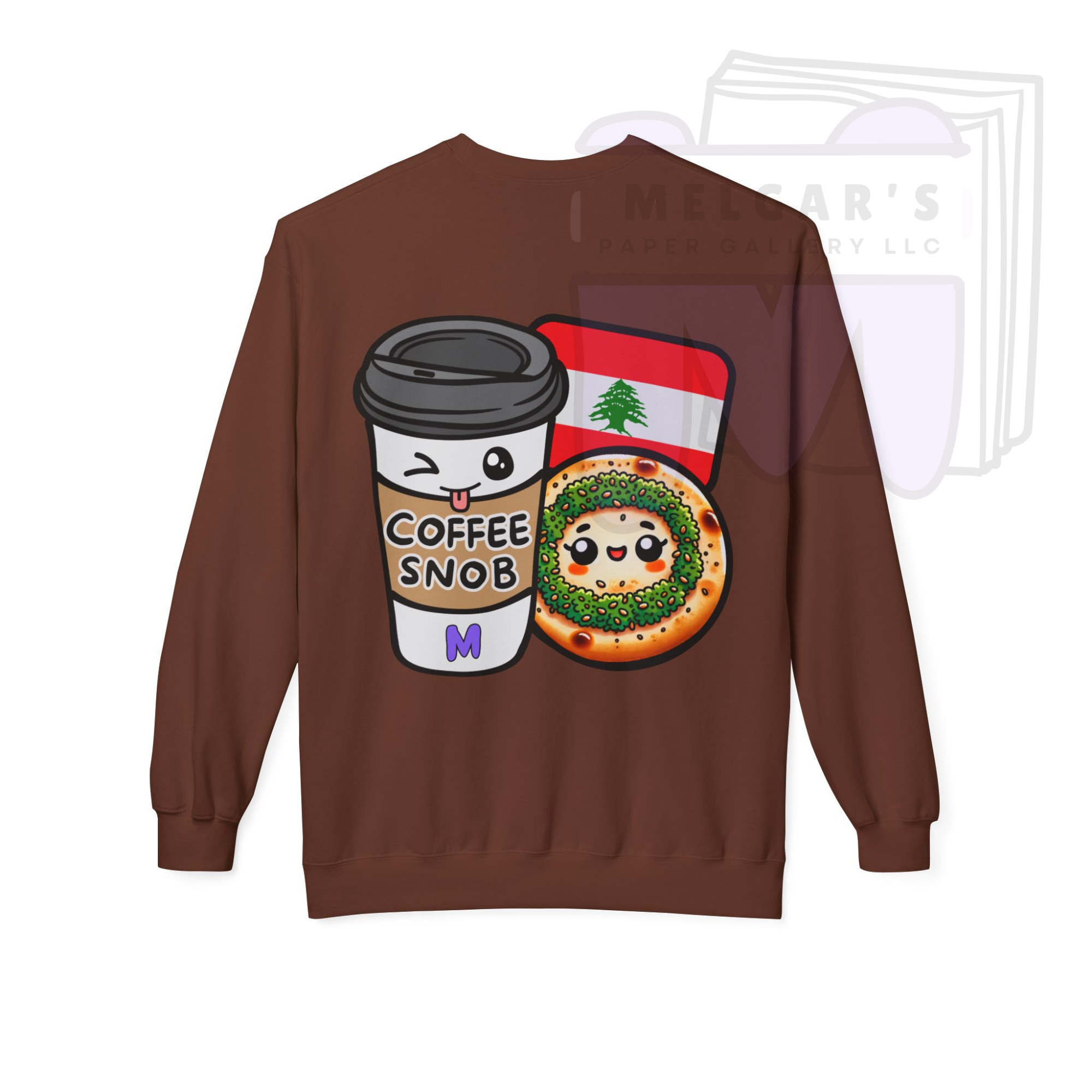 The Lebanese Coffee Snob & Man'oushe Cultural Sweatshirt