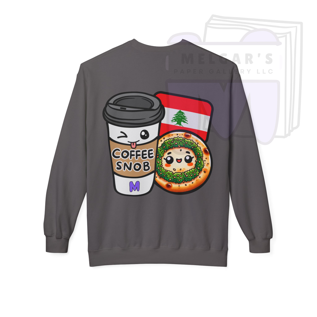 The Lebanese Coffee Snob & Man'oushe Cultural Sweatshirt