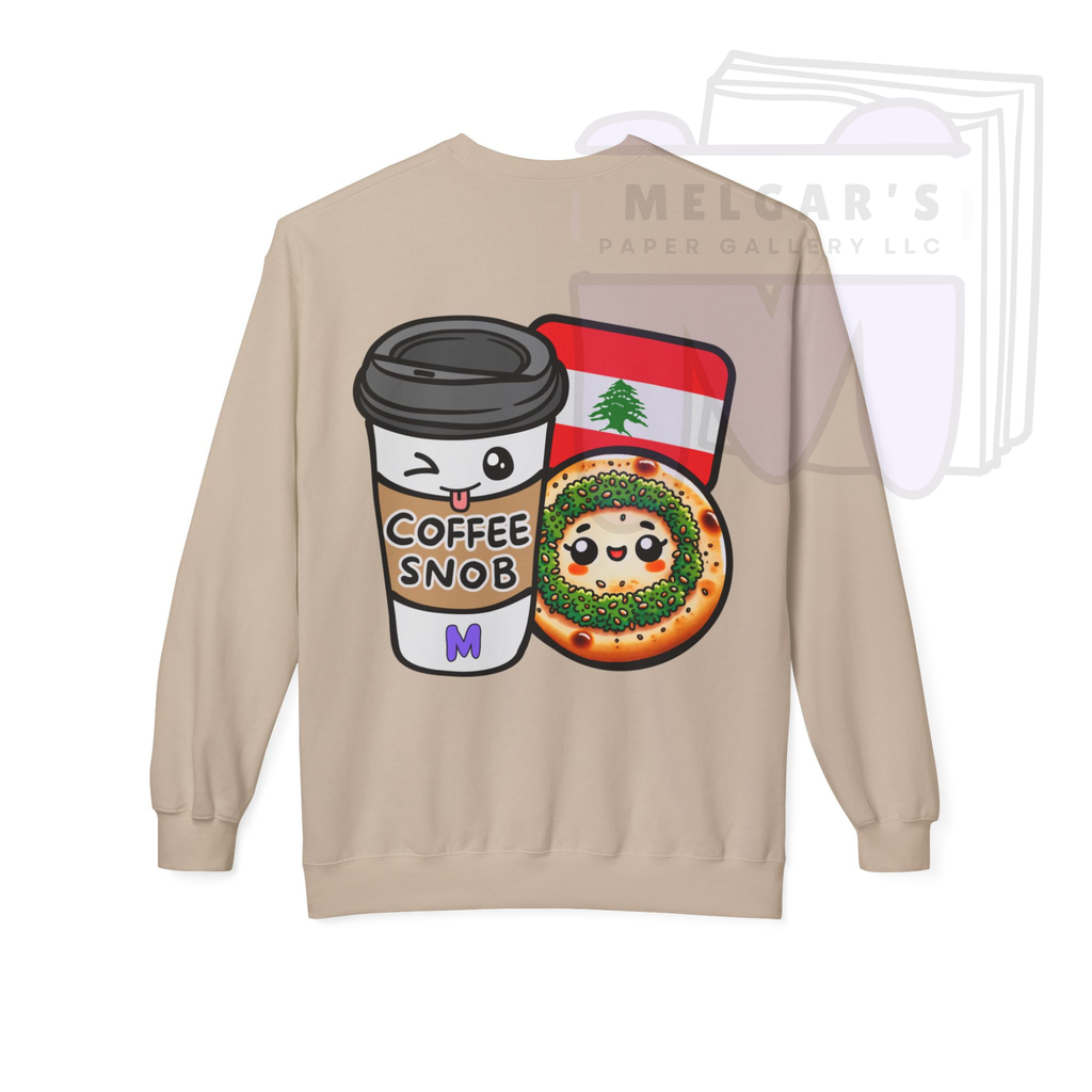The Lebanese Coffee Snob & Man'oushe Cultural Sweatshirt