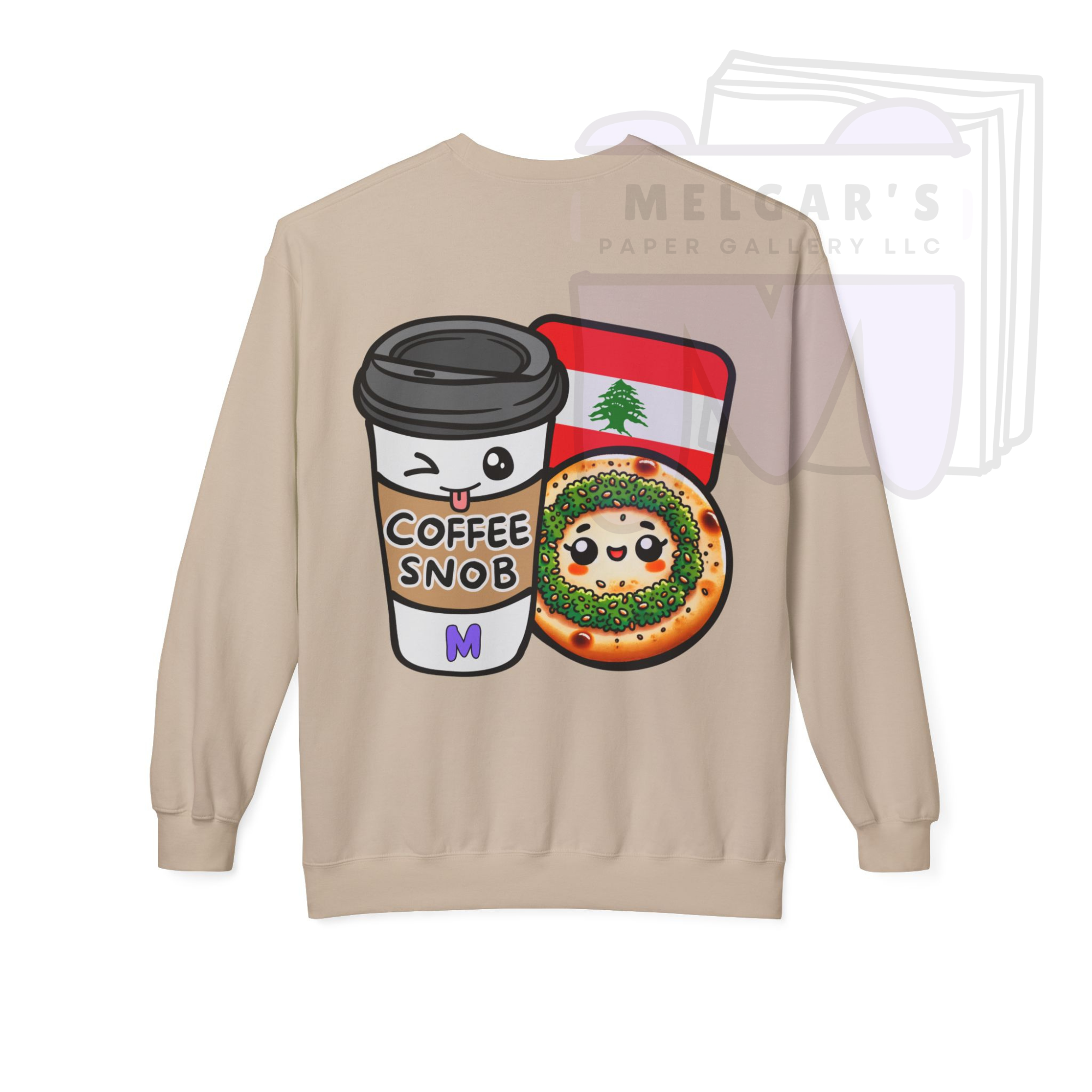 The Lebanese Coffee Snob & Man'oushe Cultural Sweatshirt