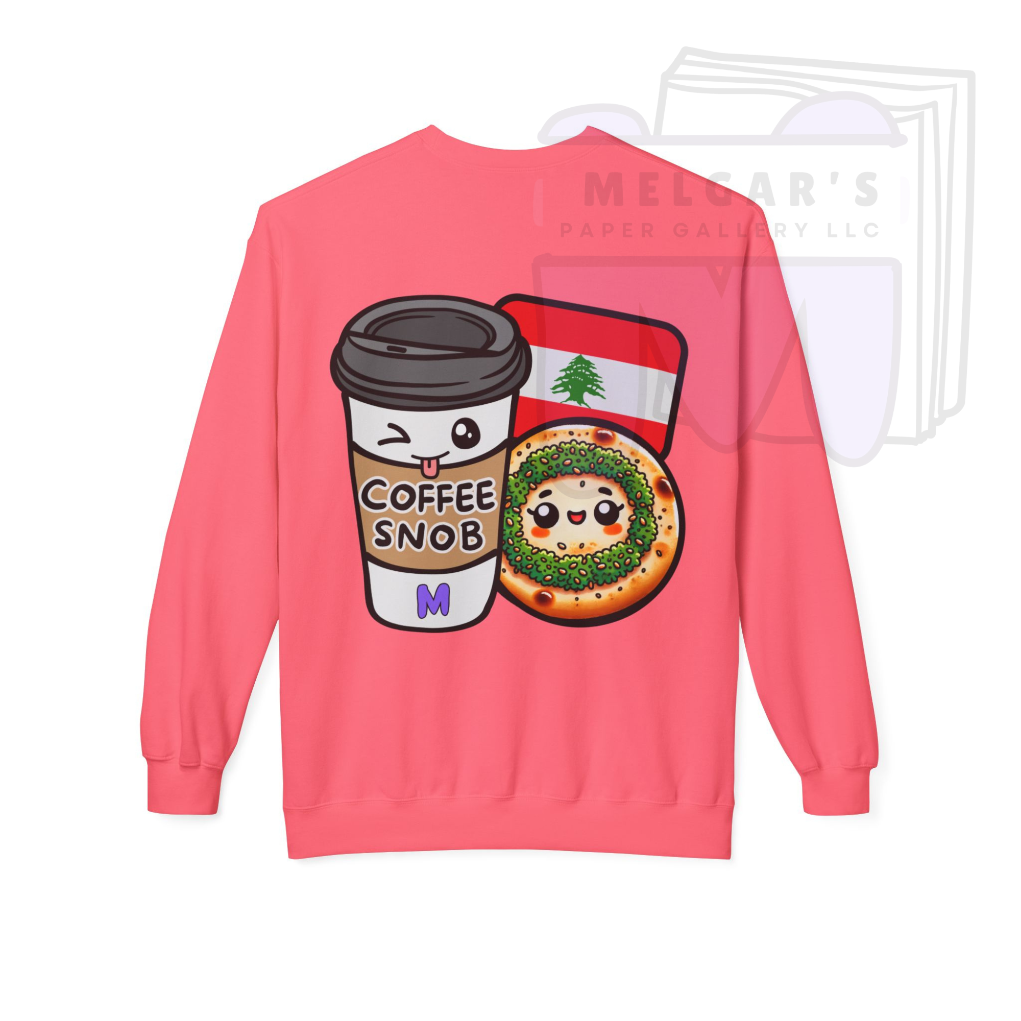The Lebanese Coffee Snob & Man'oushe Cultural Sweatshirt