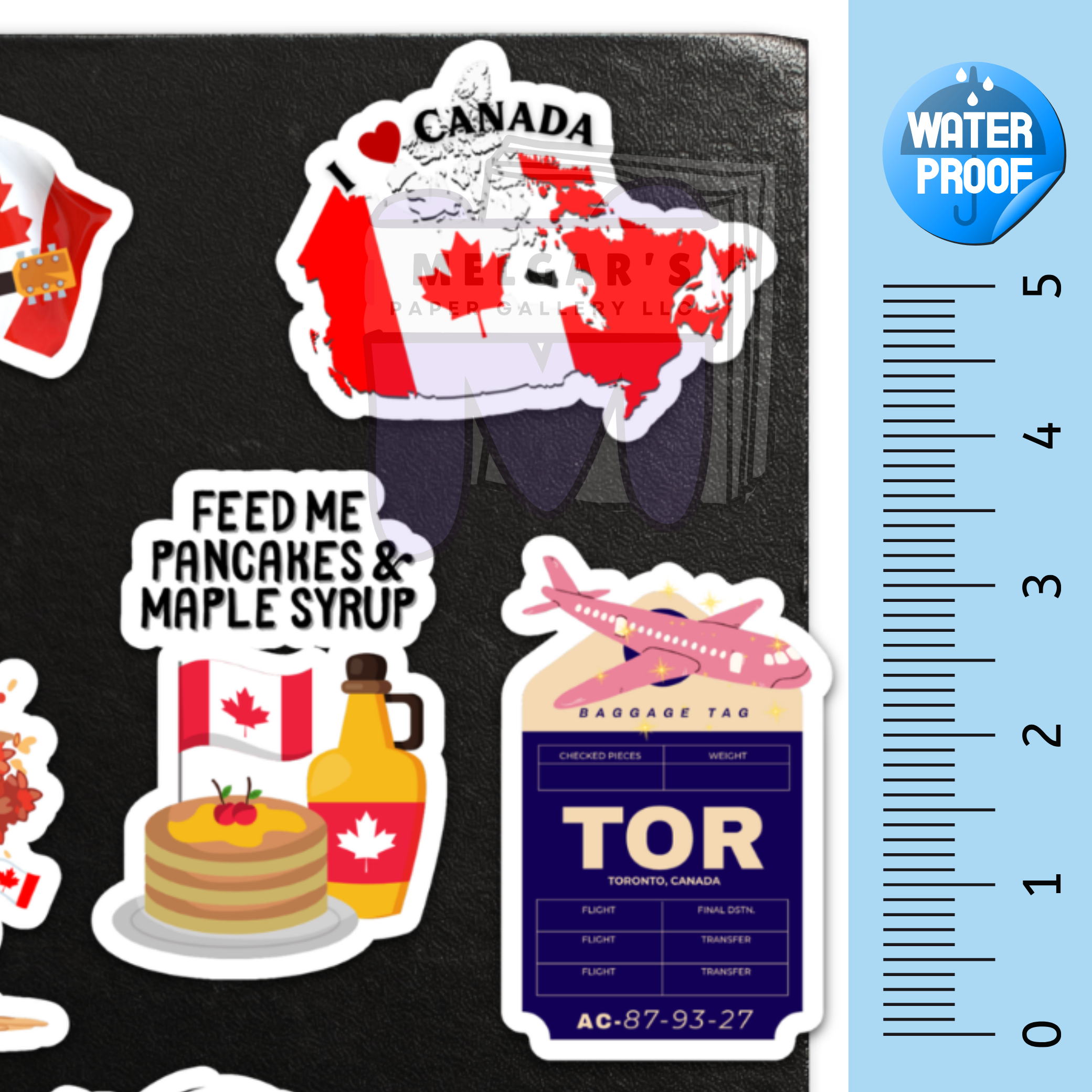 Waterproof Canada Sticker Pack | Canadian Vinyl Decals for Laptops & Water Bottles