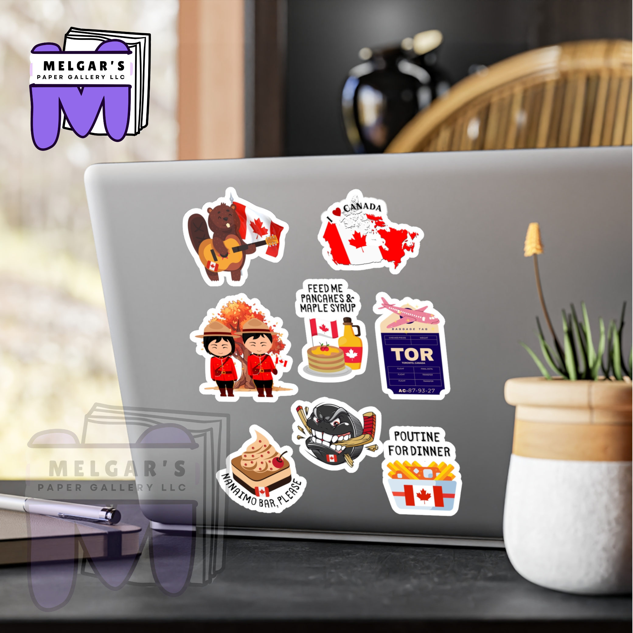 Waterproof Canada Sticker Pack | Canadian Vinyl Decals for Laptops & Water Bottles