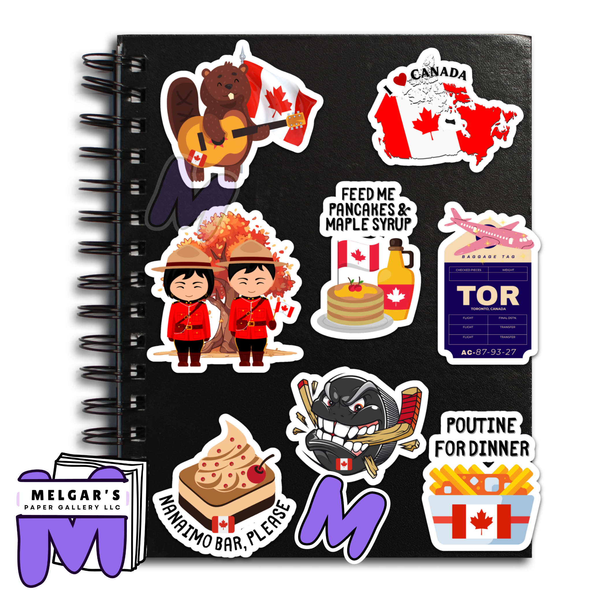 Waterproof Canada Sticker Pack | Canadian Vinyl Decals for Laptops & Water Bottles