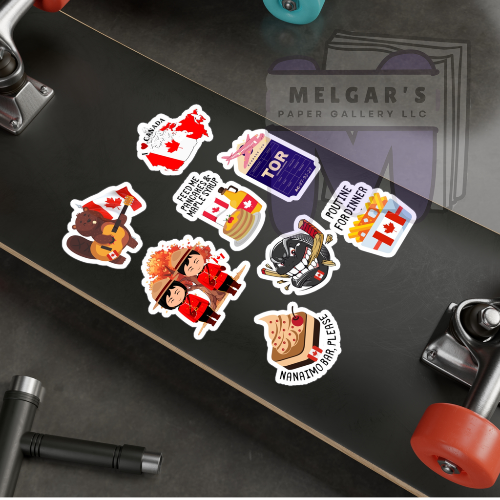 Waterproof Canada Sticker Pack | Canadian Vinyl Decals for Laptops & Water Bottles