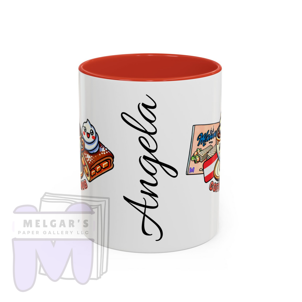 Austria Coffee Snob Mug Custom Gift Viennese Melange and Apfelstrudel