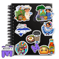 Waterproof Honduras Culture Sticker Pack Set of 8 Large Decals - (Traditional Dress, Food & Icons) Decals for Waterbottles, Laptops, Notebooks, Students & more!