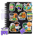Waterproof Brazilian Culture Sticker Pack - Celebrate Brazil with Iconic Vinyl Decals (Guarana, Pao de queijo, Samba, Carnival)