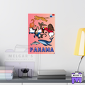 Panama's Wildlife Map Educational Poster – Vibrant & Child-Friendly for Classroom Decor
