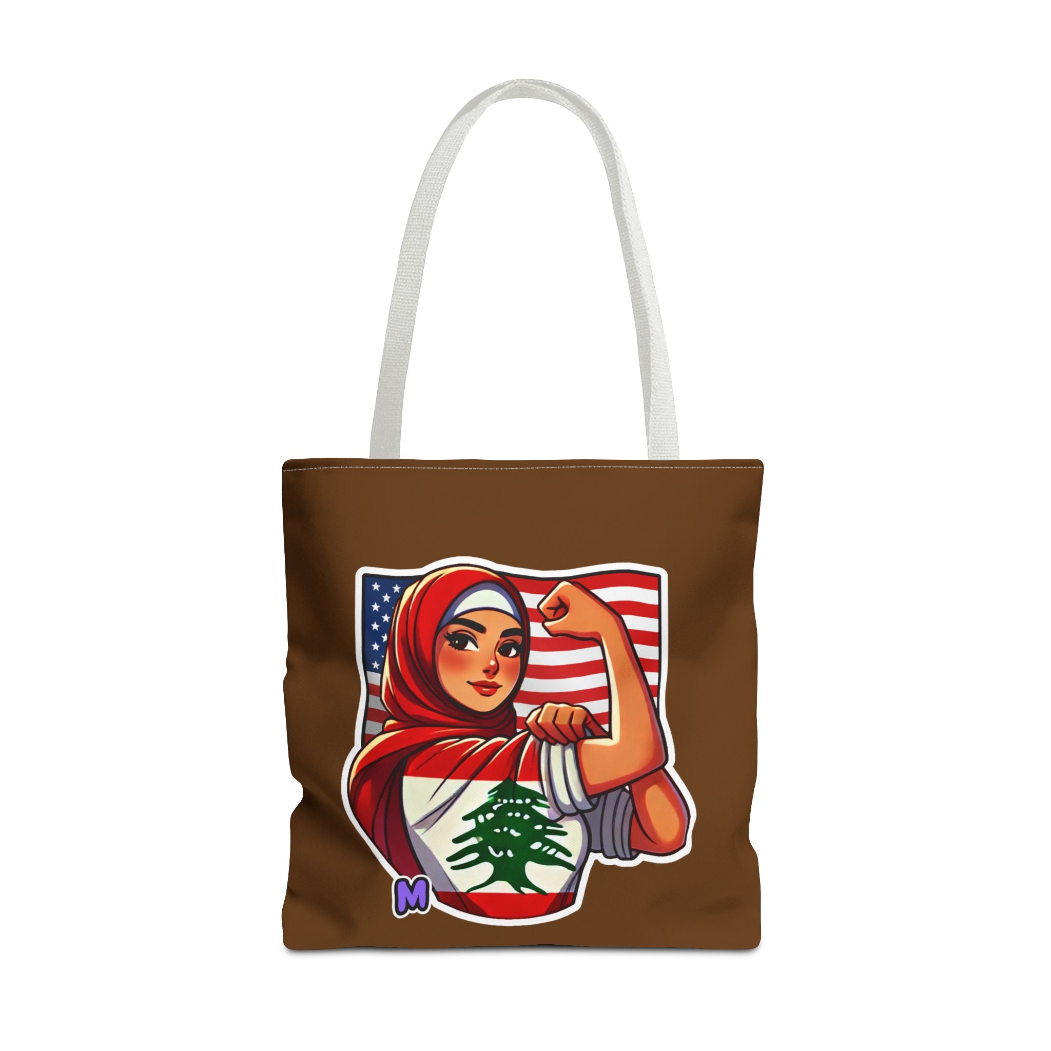 Large Strength & Unity Tote Bag – Lebanese Pride Design | Re-usable Shopping Bag Tote