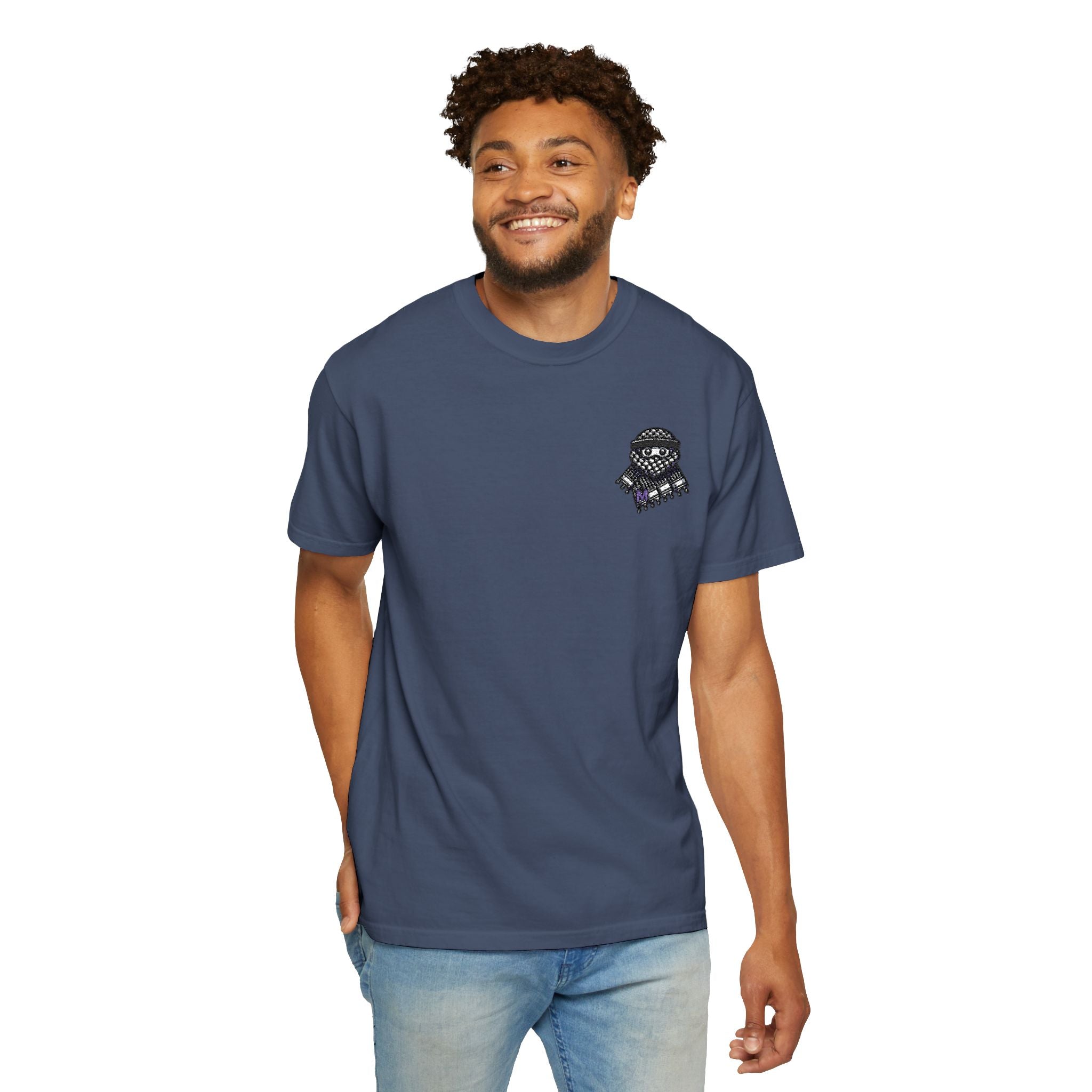 Embroidered Keffiyeh Buddy Comfort Colors® Tee — 6 Colors, S–4XL