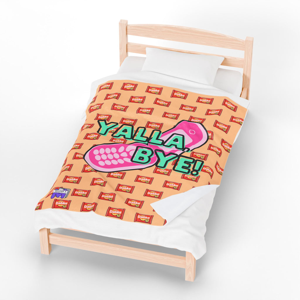 Lebanese Plush Blanket with Dabke Snack Bar Design