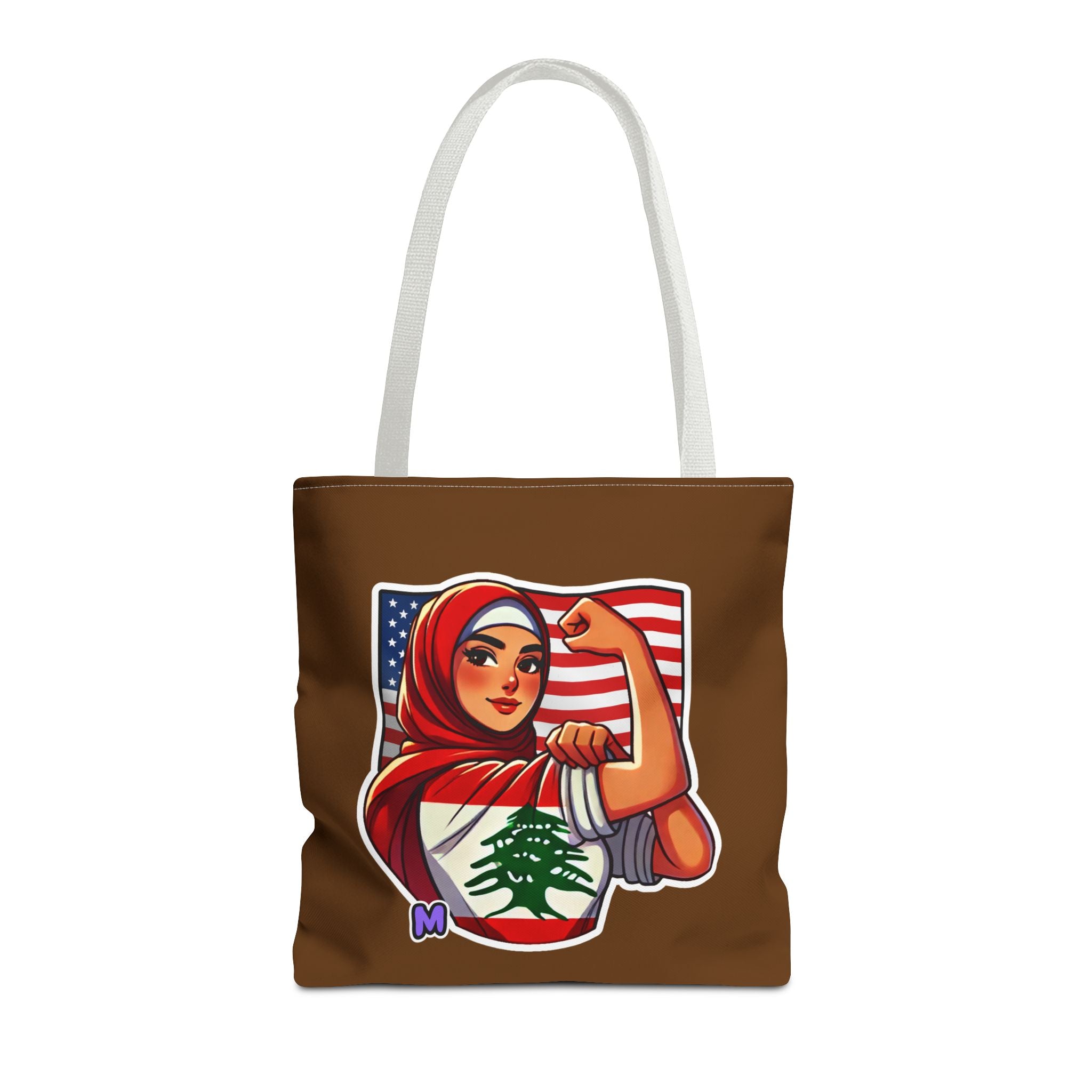 Large Strength & Unity Tote Bag – Lebanese Pride Design | Re-usable Shopping Bag Tote