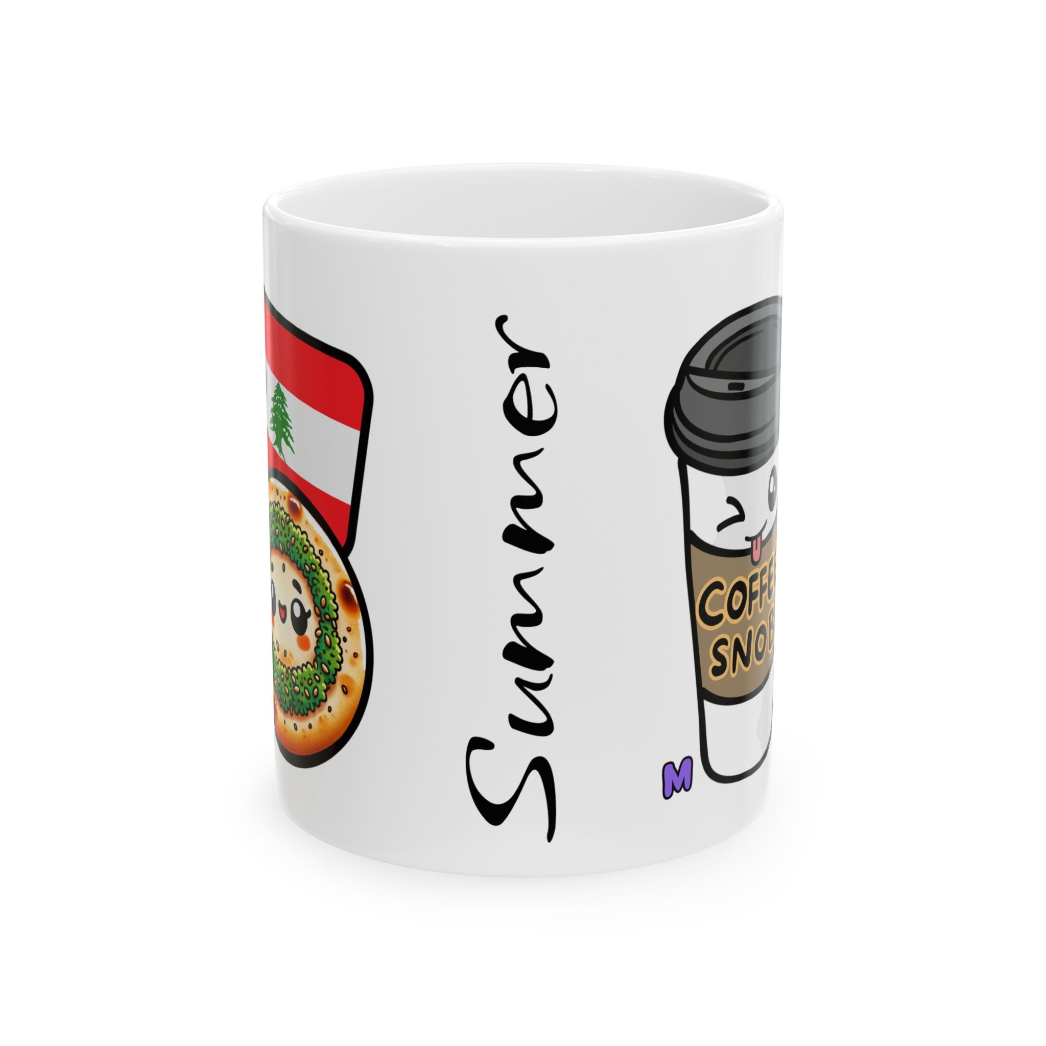 MELGARPAPER - Custom Lebanese Coffee Vibes Ceramic Mug - Coffee Drinkware, Fun Kitchen Decor, Perfect for Birthday Celebrations