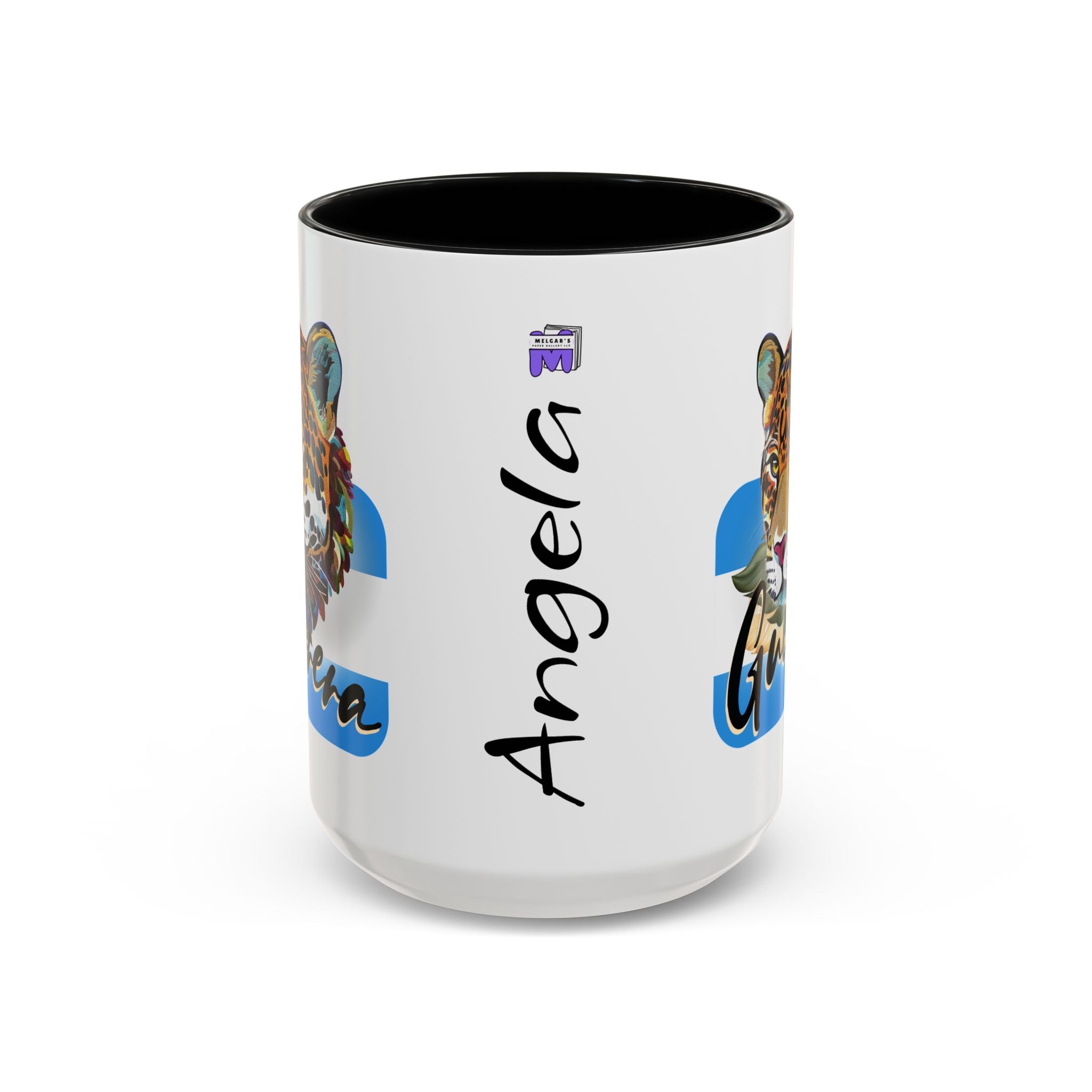 Custom! Personalized Honduras Guerrera Mug - Custom Name Coffee Cup with Powerful Jaguar Art - Inspirational Gift for Strong Honduran Latina Women & Warriors