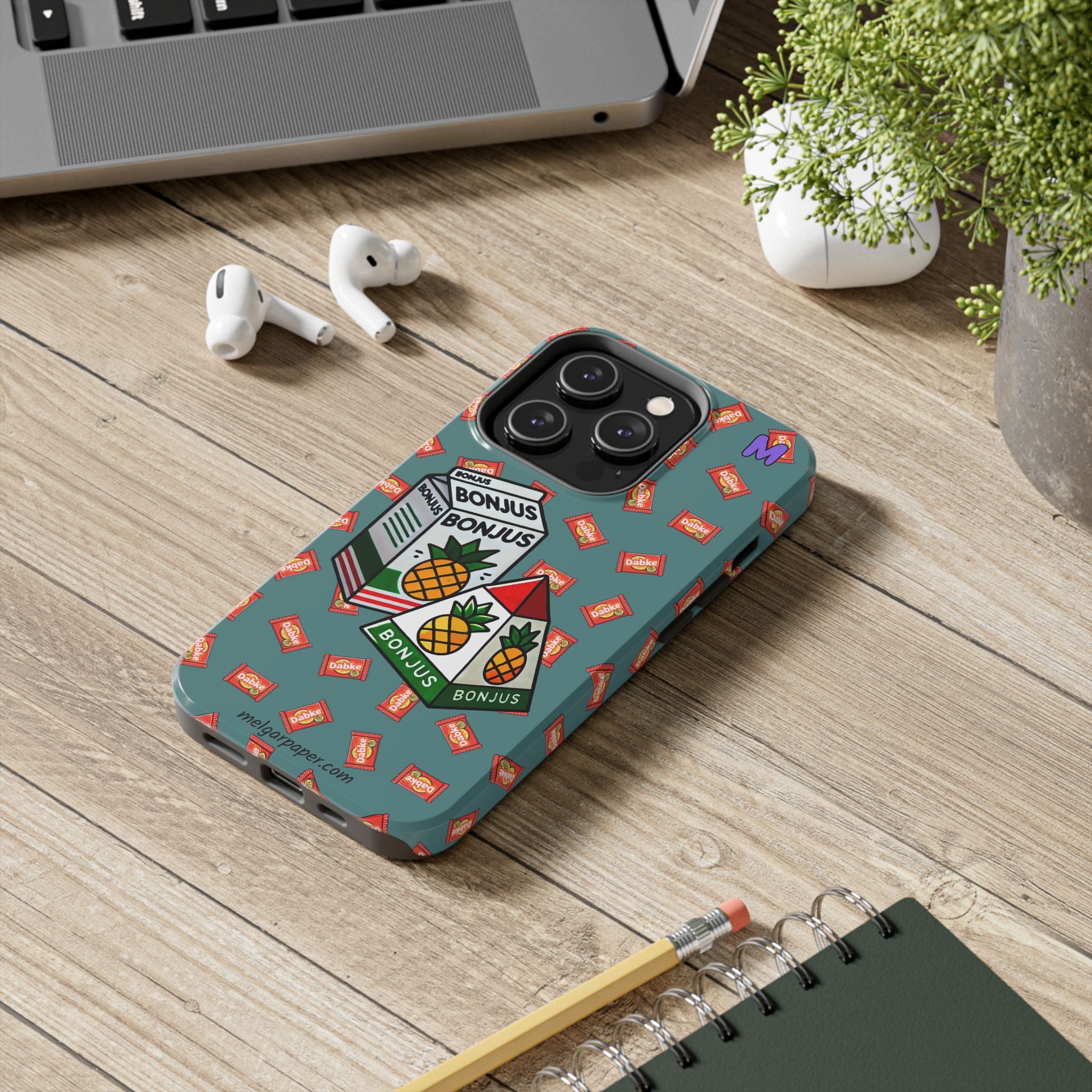 Tough Phone Case - Lebanese Pineapple Juice Design, Durable Protection