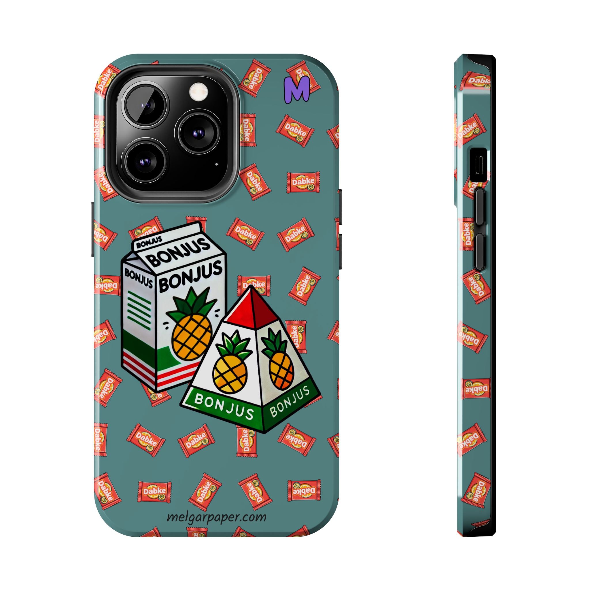 Tough Phone Case - Lebanese Pineapple Juice Design, Durable Protection